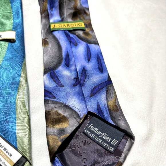 J. Garcia Tie Collection 4 Ties 100% Silk - Picture 8 of 9